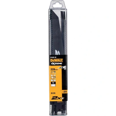Afbeelding van DeWalt Accessoires Reciprozaagblad 2X BiM 228x4,2mm extra dik, hout DT2491 QZ