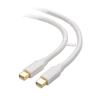 Afbeelding van Cable Matters 4K Mini DisplayPort naar Kabel (Mini DP Kabel, 1.2) voor 60Hz in wit 2 meter