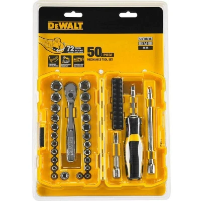 Afbeelding van DeWalt DWMT81610 0 1/4 Dopsleutelset 50 delige Set