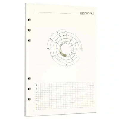 Afbeelding van Zelten 1 Pack A5 45 Vellen/90 Pagina&#039;s Time Chart Losbladig Gestanst Papier Vullingen for 6 Gaats Binder Persoonlijke Organisator Dagboek Notitieboek Navulbare Planner