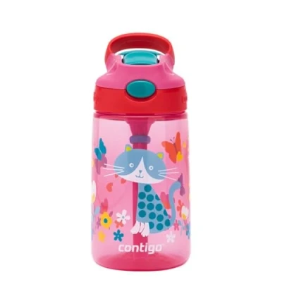 Afbeelding van Contigo Gizmo flip drinkfles kids Cherry cat print 420ml