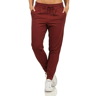 Afbeelding van ONLY Onlpoptrash Life Easy Col Pant Pnt Noos kleding dames, Fired Brick, XS / 34L