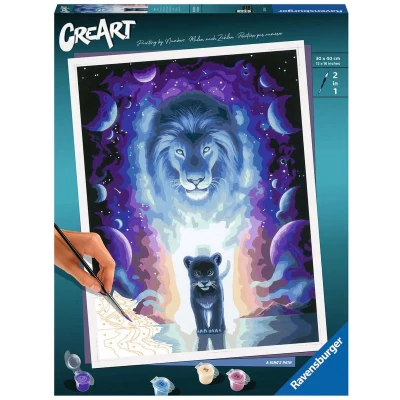 Afbeelding van Ravensburger CreArt Schilderen op Nummer Lion Jojoesart