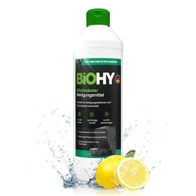Afbeelding van BiOHY Dweilrobot reinigingsmiddel voor reinigingsstations met frisse geur (500 ml) verlengt de levensduur van het afzuigstation schuimarm vloerreiniger concentraat