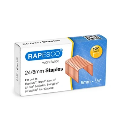 Afbeelding van Rapesco S24600Z3 24/6mm (No.16) Verzinkte Nietjes, 1000 Stuks