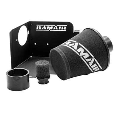 Afbeelding van Ramair filter JSK 103 aanzuigkit met volledige luchtinlaat en hitteschild