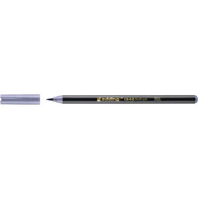 Afbeelding van edding 1340 brushpen zilver grijs 4 1340026