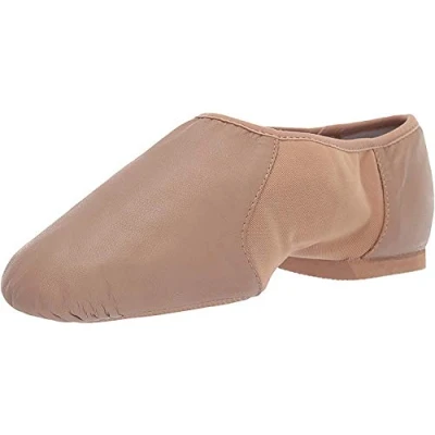 Afbeelding van Bloch Neo Flex instapschoenen voor dames, jazzschoenen, neopreen, instappers, splitzool met EVA voorvoet en hielpads, hoge duurzaamheid, superieure pasvorm, flexibiliteit, stapdansen, bruin, 40.5 EU