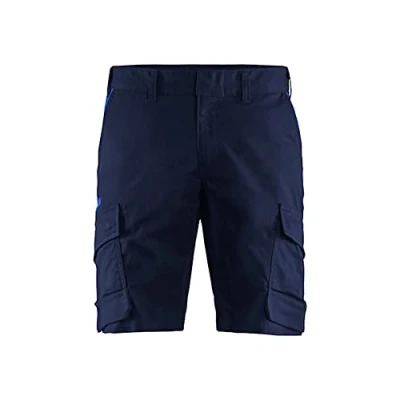 Afbeelding van Blaklader Industrie short met stretch 1446 1832 Marineblauw/Korenblauw C54