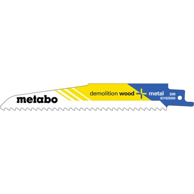 Afbeelding van Metabo 631925000 5 reciprozaagbladen 150 stuk(s)
