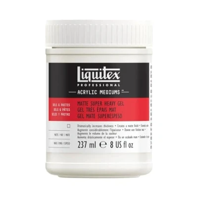 Afbeelding van Liquitex 5808 Professional extra zware matte gel medium voor acrylverf, houdt hoge pieken en scherpe kwast messtreken vast 237ml Pot