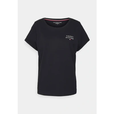Afbeelding van Tommy Hilfiger Short Sleeve Pyjamashirt, Dames, Maat: Small, Desert sky