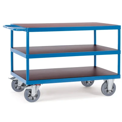 Afbeelding van Fetra 12422 Tafelwagen Staal Poedercoating Laadvermogen (max.): 1200 kg Stralend blauw (RAL 5007)
