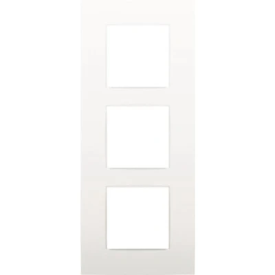Afbeelding van Niko drievoudige afdekplaat 60mm verticale centerafstand Intense White (120 76300)