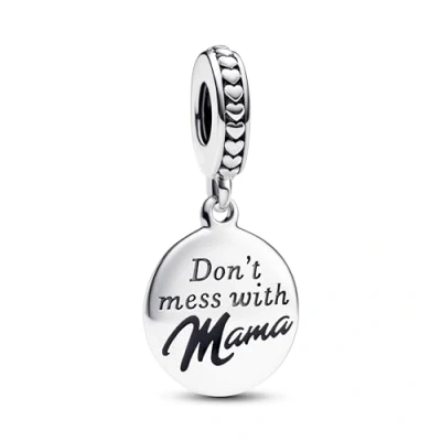 Afbeelding van Pandora Moments Engravable Graveerbare hanger van sterlingzilver met zwart email