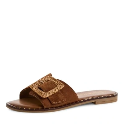 Afbeelding van Marco Tozzi Muiltjes, Dames, Maat: 38, Cognac comb Schoenen