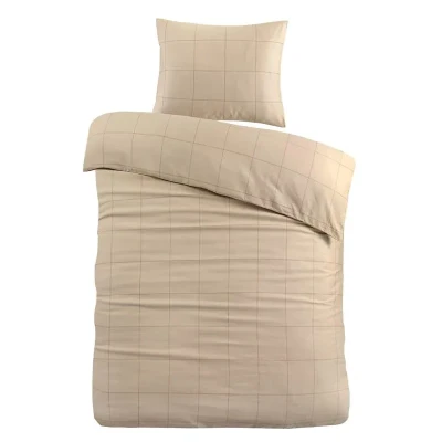 Afbeelding van Papillon Cadiz Dekbedovertrek Eenpersoons 140x200/220 cm Taupe