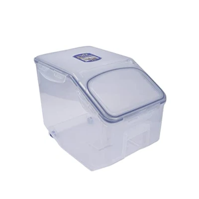 Afbeelding van LocknLock PP Classic Keukencaddy, 350 x 230 270 mm, 12 l, 100% luchtdicht, slim sluitsysteem, voorraadcontainer, strooidoos, meelopslag, cornflakes dispenser