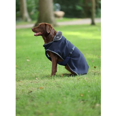 Afbeelding van Bucas Hondendeken Show Line Navy/Grijs 25cm