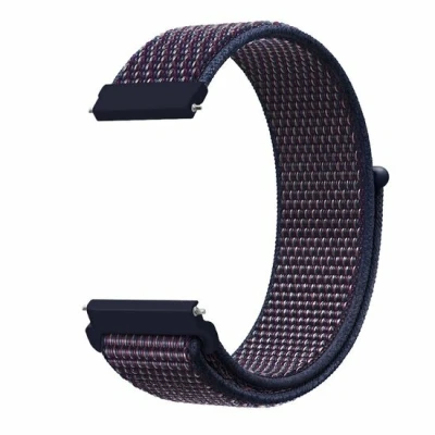 Afbeelding van Garmin Vivoactive 5 / 3 Sport Loop nylon bandje Navy donkerpaars gemêleerd