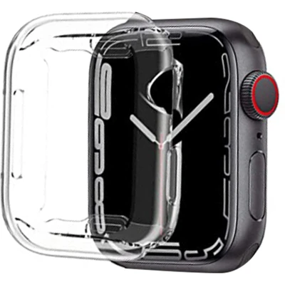 Afbeelding van Apple Watch 41 mm Hoes: iMoshion Full Cover Softcase Transparant Siliconen En TPU (zacht) Smart Covers