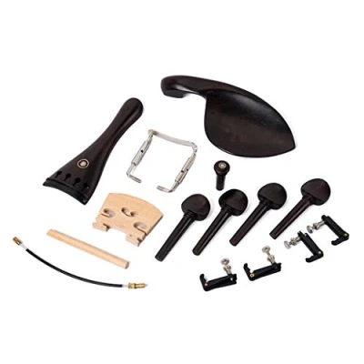 Afbeelding van Alnicov 4/4 Viool kit Volledige Size Accessoires Peg Staartstuk Fine Tuner Chin Rest Klem End pin voor Vervangende Onderdelen 15Pcs