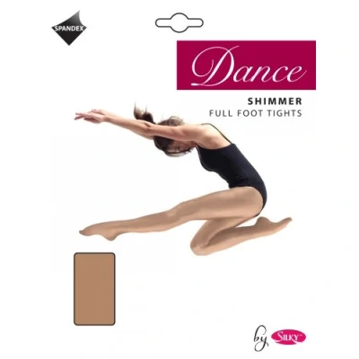 Afbeelding van Silky Shimmer Dance Panty op voet, Toast, L