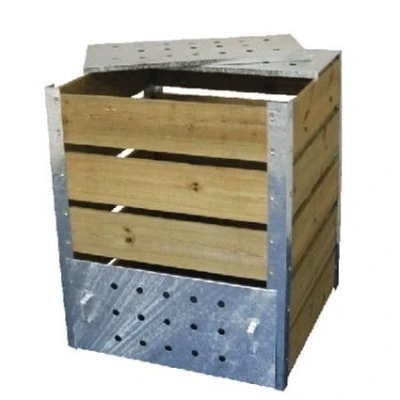 Afbeelding van Compostbak zink met hout, 470 liter