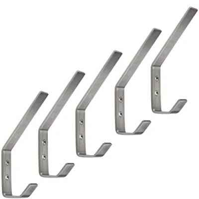 Afbeelding van 5 stuks Kapstokhaken ALBA moderne jashaak echt roestvrij staal 142 x 20 mm jashaken van SOTECH