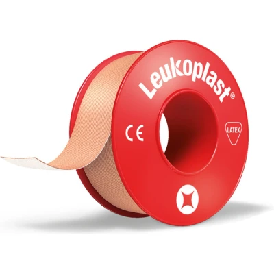 Afbeelding van Leukoplast, hechtpleister met klemring 2,5cm x 5m, doosje 12 stuks