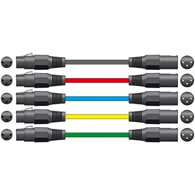 Afbeelding van Premium XLR Mannelijke Vrouwelijke Kabel Zwart 1.5m