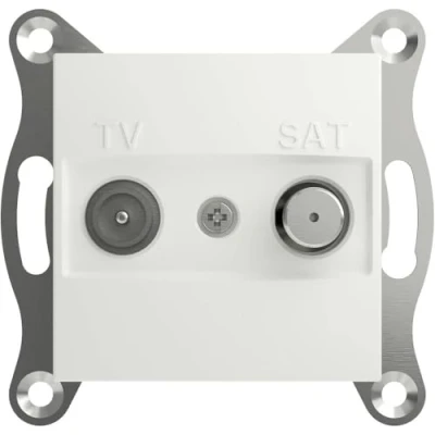 Afbeelding van Schneider Electric TV satelliet eindcontactdoos Asfora Wit (RAL 9003) EPH3470121D