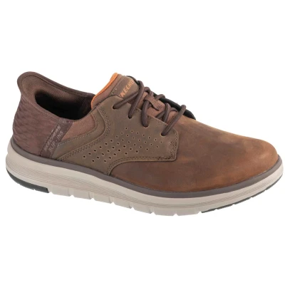 Afbeelding van Skechers Slip Ins: Orell Yates, Mannen, Bruin, Sneakers, maat: 41,5