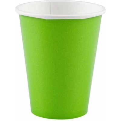 Afbeelding van Lime Groene Bekers Karton 250ml 8st