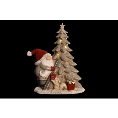 Afbeelding van Kerstversiering DKD Home Decor Boomstructuur Hars (15 x 10 18 cm) (2 Stuks)