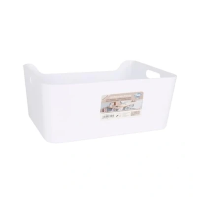 Afbeelding van Veelzijdige mand Dem Wit 33 x 24 14,5 cm (12 Stuks)