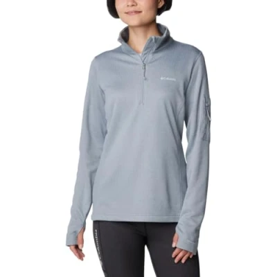 Afbeelding van Columbia Dames Park View Grid Half Zip Fleece bekleding, Cirrus Grey, XS, XS
