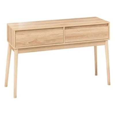 Afbeelding van 5five® Sidetable Console tafel met 2 Laden Abana Bruin