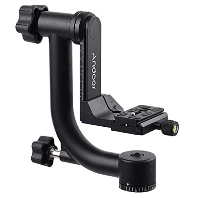 Afbeelding van Andoer Heavy Duty Gimbal Hoofd Statief Met Arca Swiss Quick Release Plaat Aluminium Dslr Max. Belasting 30lbs/13.6Kg