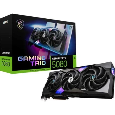Afbeelding van MSI GeForce RTX 5080 16G GAMING TRIO OC grafische kaart 1x HDMI, 3x DisplayPort