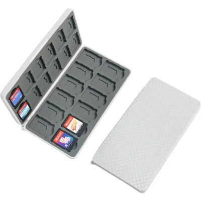 Afbeelding van Case2go Hoes geschikt voor Nintendo Switch Game Card case met 24 vakjes Wit