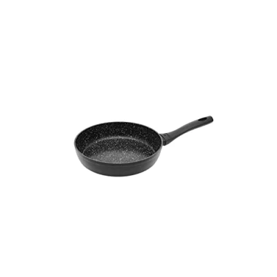 Afbeelding van Gerlach Granitex koekenpan met keramische coating inductie elektrische gas fornuis 20 cm zwart