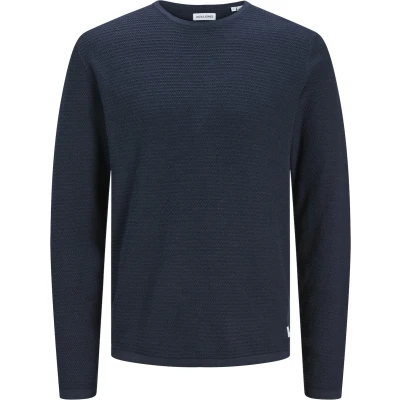 Afbeelding van Jack &amp; Jones Jjegreg CREW NECK Trui, Heren, Maat: Small, Navy blazer