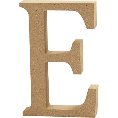 Afbeelding van Creative letter E MDF 13 cm