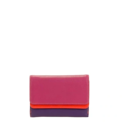 Afbeelding van Mywalit Ladies Double Flap Purse Wallet sangria multi