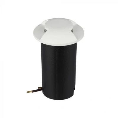 Afbeelding van Grondspot 2 kanten witte uitvoering 12 Volt tuin verlichting warm wit IP67
