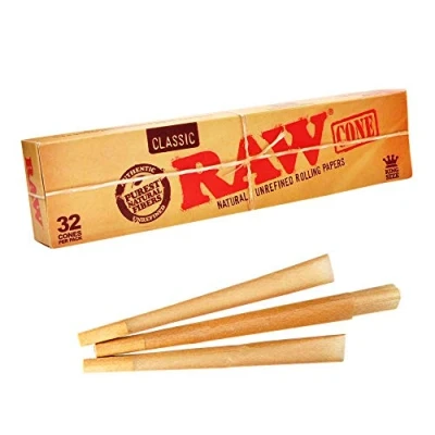 Afbeelding van RAW 18615 Classic Pre Rolled Cone King Size 32 stuks 109 mm Basic32, papier
