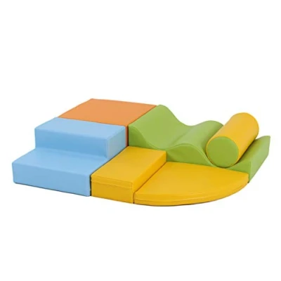 Afbeelding van IGLU Soft Play Set Explorer Licht veelkleurig foam blokken 6 stuks zachte bouwblokken voor kinderen