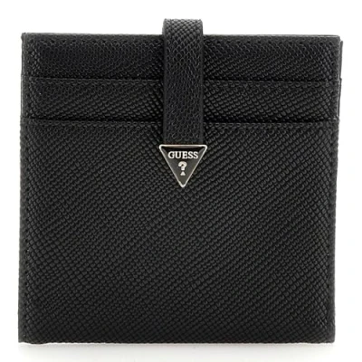 Afbeelding van GUESS Kaarthoes Laurel SLG Tab Card Case Black Zwart