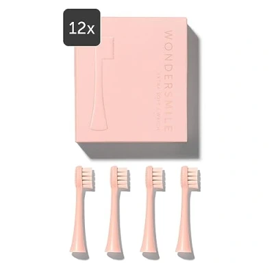 Afbeelding van Wondersmile Reserveborstels, sonische tandenborstel (Soft, Atomic Rose, 12 stuks) borstelkoppen voor